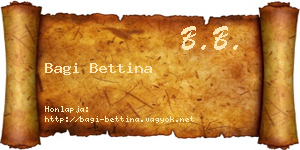 Bagi Bettina névjegykártya